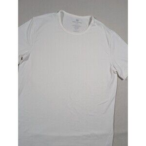 Mack Weldon AIRKNITx Performance T Shirt White Stretch Crew Men’s Large Casual